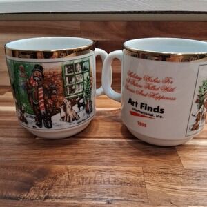Art Finds International  Inc Mugs .Christmas Clown Set Of C 2